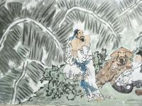 艺术家陈宏洲收藏:《饮中八仙图》国画人物画,江苏黄耀振书家雅正,拖的太久见谅【图3】