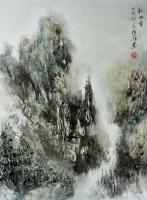 艺术家陈刚日记:《无尘图》《秋山图》,夏日问秋寒,今日画了两幅,实在画不动了【图0】