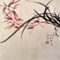 艺术家周牧天日记:周牧天国画兰花,36幅【图0】