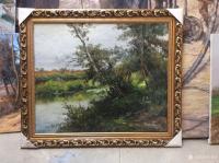 艺术家宋德发日记:水粉画荒野雪景作品一组,已经按客户要求装裱好准备发货【图4】