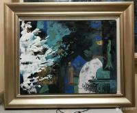 艺术家刘晓宁荣誉:我创作的第一张和第二张岩彩画,当代艺术,你不用看懂,有人懂就【图1】