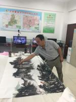 艺术家刘传军生活:为庆祝中国人民解放军成立91周年,应邀同高新美协的同志们来到【图2】