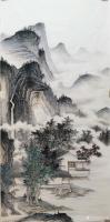 艺术家李伟成日记:新完成订单两幅仿古山水画,请欣赏【图0】
