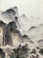 艺术家李伟成日记:新完成订单两幅仿古山水画,请欣赏【图2】