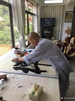 艺术家叶仲桥收藏:昨天(8月4日)到新兴禅宗的故乡三宝寺放生、并与主持饮茶论道【图1】