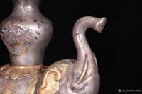 艺术家东方古玩城堡收藏:清代、鎏金银太平有有象灯台一对,造型精美大气,设计独特,大象【图5】