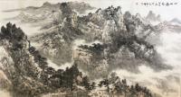 艺术家郎祎日记:《山雨过后》《早渔图》《山水清音》,国画山水画近作,尺寸68【图1】
