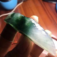 艺术家罗邵华收藏:玉石两枚:冰种山水瓢花胶感好,有味道特色,尺寸66-20.7【图5】