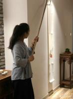 艺术家刘晓宁生活:金钩挂画,是古代雅集经常见到的,今天也参与了一下,煮茶,听琴【图3】