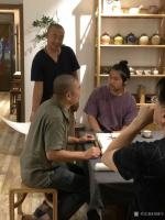 艺术家刘晓宁生活:金钩挂画,是古代雅集经常见到的,今天也参与了一下,煮茶,听琴【图5】