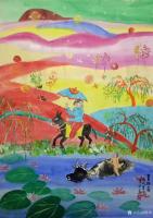 艺术家陈刚日记:农民画,夏趣图,请欣赏【图0】