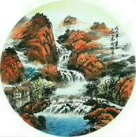 艺术家吴朝阳日记:《源远流长》,《福泽长流》,家居风水画鸿运当头系列作品,尺寸【图1】