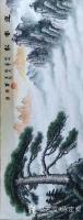 艺术家陈建安日记:刚完成的国画山水画《迎客松》,尺寸小六尺68*180cm,请【图0】