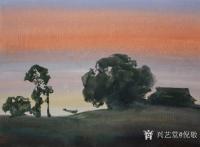 艺术家倪敬日记:水气朦胧,烟云雾罩,浑然一体,朝霞暮色,富于诗意……【图3】