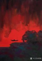 艺术家倪敬日记:水气朦胧,烟云雾罩,浑然一体,朝霞暮色,富于诗意……【图5】