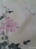 艺术家马晓薇日记:年年岁岁花相似,岁岁年年人不同,完成扇面工笔写生花卉一幅,【图2】