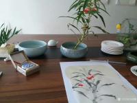 艺术家马晓薇日记:曲阑凤子花开后,捣入金盆瘦。银甲暂教除,染上春纤,一夜深红透【图0】