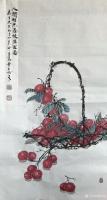 艺术家周居安日记:又作《人间佳果荔枝满框图》,尺寸四尺68*138cm,整张竖【图0】