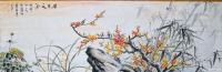 艺术家苏进春日记:近期作品:《室静兰香》50x100Cm,作品《鸿运当头》50【图2】