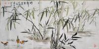 艺术家苏进春日记:近期作品:《室静兰香》50x100Cm,作品《鸿运当头》50【图3】