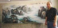艺术家宁建华日记:小八尺彩墨山水(千峰迎客)送给老师们欣赏指导【图1】