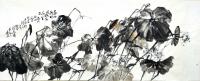 艺术家甘庆琼日记:国画写意花鸟画近作:《吐尽芳华》 尺寸123cmX246c【图2】