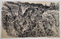 艺术家阎敏日记:国画写生山水画作品《山村》《峡谷秋风》《雨后》。潘天寿:学画【图2】