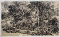 艺术家阎敏日记:国画写生山水画作品《山村》《峡谷秋风》《雨后》。潘天寿:学画【图3】