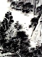 艺术家龚光万日记:国画写意山水画新作品《泉壑带茅茨,云霞生薜帷。竹怜新雨后,山【图0】