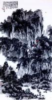 艺术家龚光万日记:国画写意山水画新作品《泉壑带茅茨,云霞生薜帷。竹怜新雨后,山【图1】