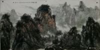 艺术家于立江日记:国画山水画新作《溪山烟云》,尺寸八尺130*240厘米【图0】