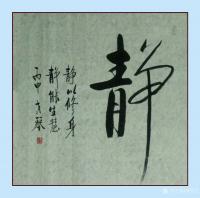 艺术家秦发艺日记:书法作品《静》6幅。学会静,是人生的一笔宝贵的财富。它会让你【图3】