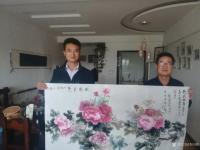 艺术家李同辉收藏:国画牡丹《国色天香》,兰州交通大学建校六十周年校庆特约作品,【图0】