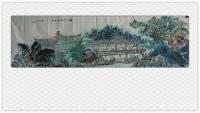 艺术家张杰栋日记:扬州何园“水中月”“映月亭”现场写生,当时天热至少有36度。【图2】