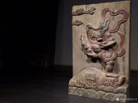 艺术家明清古艺收藏:艺术品青石彩绘《魁星点斗》,尺寸:高77cm宽50cm厚13【图1】