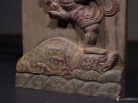 艺术家明清古艺收藏:艺术品青石彩绘《魁星点斗》,尺寸:高77cm宽50cm厚13【图3】