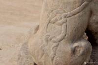 艺术家明清古艺日记:青石雕刻《宋元雄狮》,高65厘米座直径47厘米,雄狮雕像造型【图4】