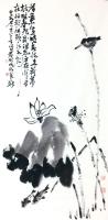 艺术家龚光万日记:国画写意花鸟画《 柳舞春池》,尺寸四尺整张138x68cm,【图2】
