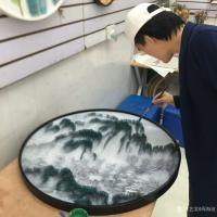 艺术家周海波日记:《钉子画》,用钉子制作的山水画,今天完成最后一遍上色!立体与【图2】