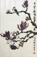 艺术家石广生日记:国画花鸟画新作《玉堂春暖燕归来》,尺寸60×100cm,戊戍【图0】