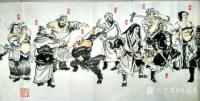 艺术家肖业炎日记:国画人物画长卷《水浒英雄图》,这是我早期的人物画长卷,108【图2】