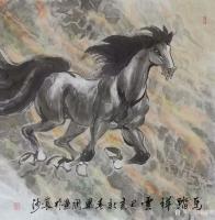 艺术家刘建国日记:乙亥新春,马踏祥云,新的一年国画骏马新作品欣赏«志在千里»«【图0】