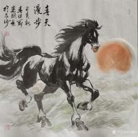 艺术家刘建国日记:乙亥新春,马踏祥云,新的一年国画骏马新作品欣赏«志在千里»«【图5】