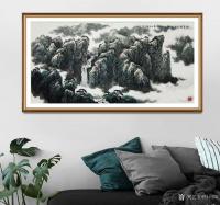 艺术家叶向阳日记:翰墨颂中华:《高原秋韵》叶向阳国画山水画作品,这是1985年【图3】