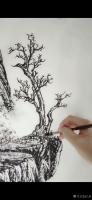 艺术家吕双日记:国画如何画树杆?树枝的趋向和疏密,组合起来才算是一颗完整的大【图0】