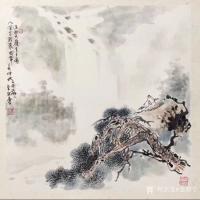 艺术家金新宇生活:国画山水苍松瀑布取诗意“此曲只应天上有 人间能得几回闻”;尺【图3】