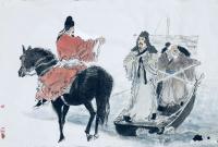 艺术家王晓鹏日记:国画水墨人物画取李白“黄鹤楼送孟浩然之广陵”诗意而创作;
【图0】