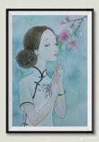 艺术家刘晓宁日记:香香民国漫画新作品;岁月在时光中变得温柔,等待一场邂逅,只为【图1】