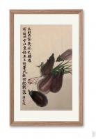 艺术家石广生日记:国画花鸟画蔬菜茄子《大红大紫几风光》;
菜市场就是我的学堂【图1】