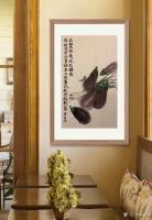 艺术家石广生日记:国画花鸟画蔬菜茄子《大红大紫几风光》;
菜市场就是我的学堂【图3】